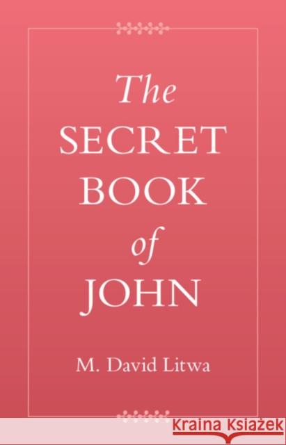 The Secret Book of John M. David Litwa 9781009679343 Cambridge University Press - książka