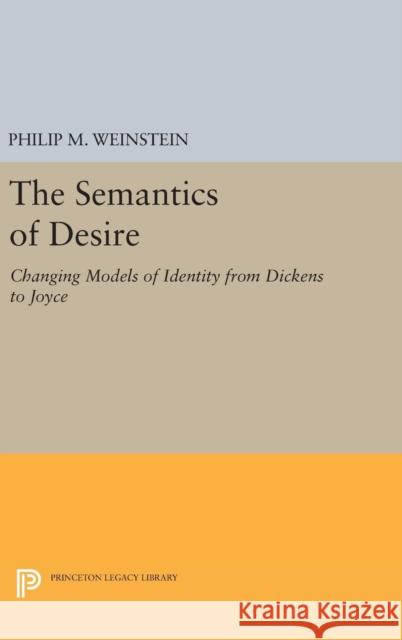 The Semantics of Desire: Changing Models of Identity from Dickens to Joyce Philip M. Weinstein 9780691640433 Princeton University Press - książka