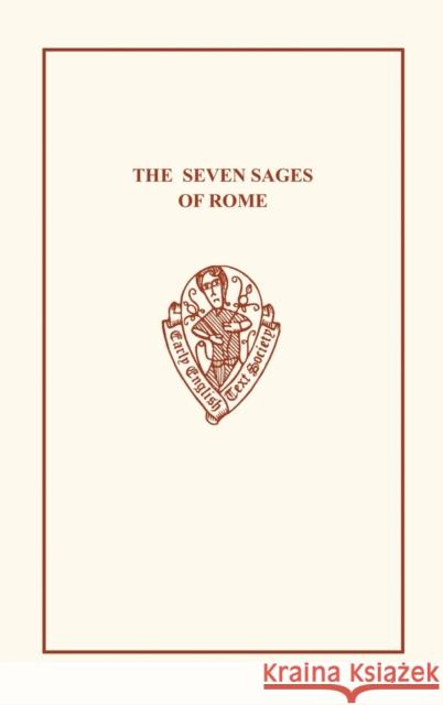 The Seven Sages of Rome  9780859919265 Early English Text Society - książka