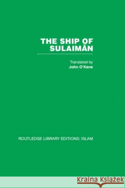 The Ship of Sulaiman O'Kane John O'Kane John  9780415442909 Taylor & Francis - książka