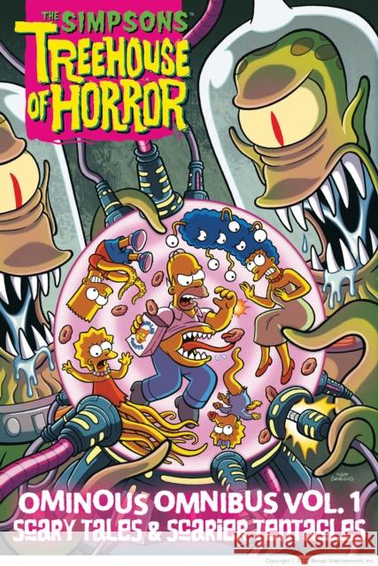 The Simpsons Treehouse of Horror Ominous Omnibus Vol. 1: Scary Tales & Scarier Tentacles Matt Groening Bart Simpson 9781419737121 Abrams - książka