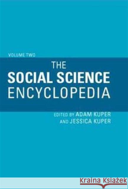 The Social Science Encyclopedia Adam Kuper Jessica Kuper 9780415320962 Routledge - książka