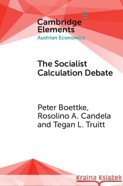 The Socialist Calculation Debate: Theory, History, and Contemporary Relevance Tegan Lindstrom (George Mason University) Truitt 9781009593632 Cambridge University Press - książka