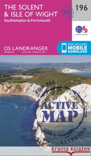 The Solent & the Isle of Wight, Southampton & Portsmouth Ordnance Survey 9780319475195 Ordnance Survey - książka