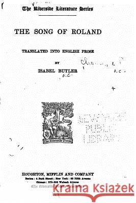 The song of Roland Butler, Isabel 9781530676248 Createspace Independent Publishing Platform - książka