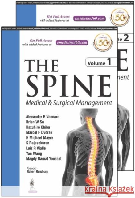 The Spine: Medical & Surgical Management: Two Volume Set Alexander Vaccaro 9789351524946 Jaypee Brothers, Medical Publishers Pvt. Ltd. - książka