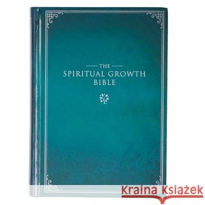 The Spiritual Growth Bible, Study Bible, NLT - New Living Translation Holy Bible, Hardcover, Teal Christian Art Gifts 9781432134679 Christian Art Gifts Inc - książka