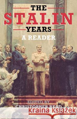 The Stalin Years: A Reader Read, Christopher 9780333963432  - książka