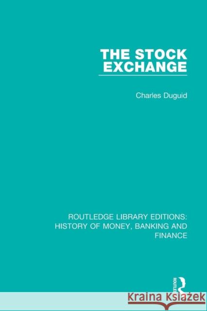 The Stock Exchange  9781138057432 Routledge - książka