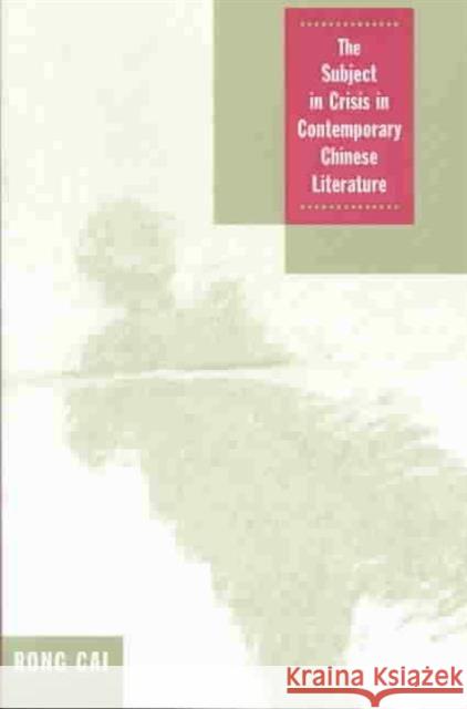 The Subject in Crisis in Contemporary Chinese Literature Rong Cai 9780824828462 University of Hawaii Press - książka
