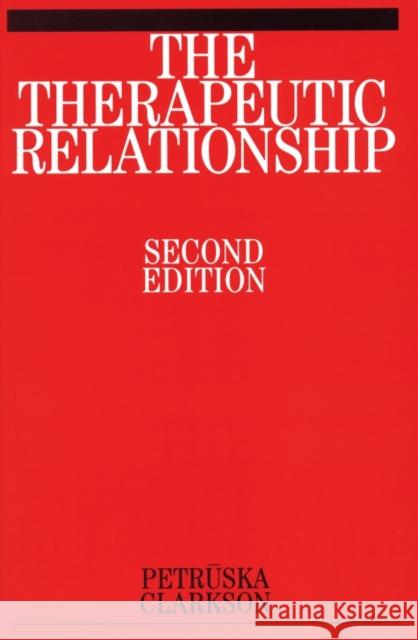 The Therapeutic Relationship Petruska Clarkson 9781861563811 John Wiley & Sons Inc - książka