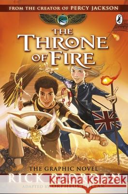 The Throne of Fire: The Graphic Novel (The Kane Chronicles Book 2) Rick Riordan   9780141366586 Penguin Random House Children's UK - książka