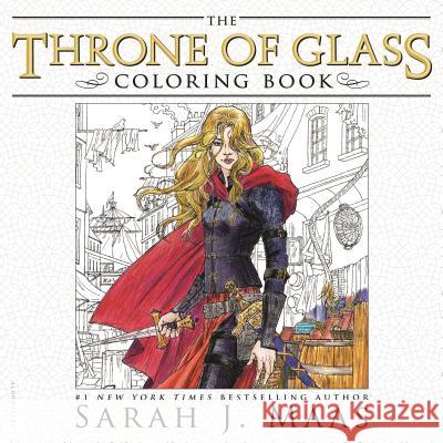 The Throne of Glass Coloring Book Sarah J. Maas 9781681193519 Bloomsbury U.S.A. Children's Books - książka