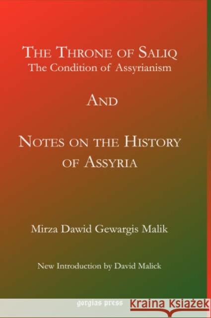 The Throne of Saliq: The Condition of Assyrianism in the Era of the Incarnation of Our Lord: New Introduction by David Malick Mirza Malik 9781593334062 Gorgias Press - książka