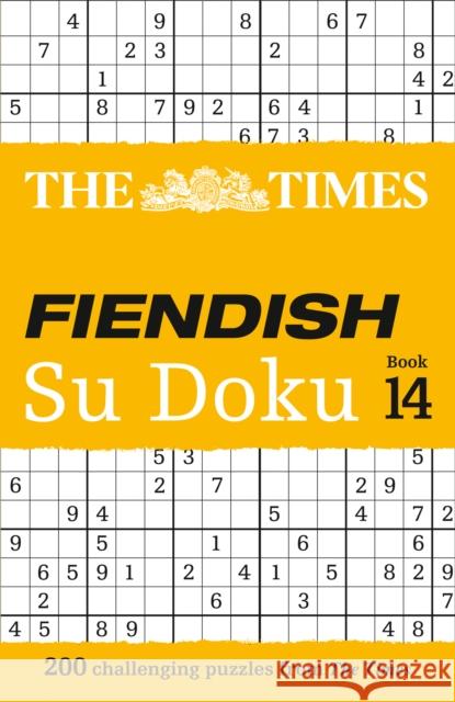 The Times Fiendish Su Doku Book 14: 200 Challenging Su Doku Puzzles The Times Mind Games 9780008404246 HarperCollins Publishers - książka