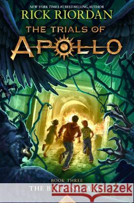 The Trials of Apollo: The Burning Maze Riordan, Rick 9781432851040 Thorndike Press Large Print - książka