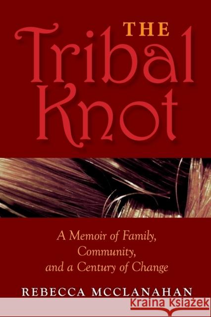 The Tribal Knot: A Memoir of Family, Community, and a Century of Change McClanahan, Rebecca 9780253008596 Indiana University Press - książka