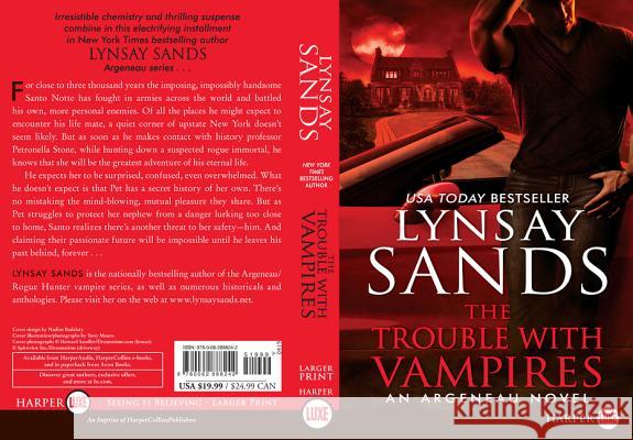 The Trouble with Vampires: An Argeneau Novel Lynsay Sands 9780062888242 HarperLuxe - książka