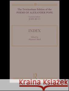 The Twickenham Edition of the Poems of Alexander Pope F. Max Muller 9780700715541 Taylor & Francis - książka