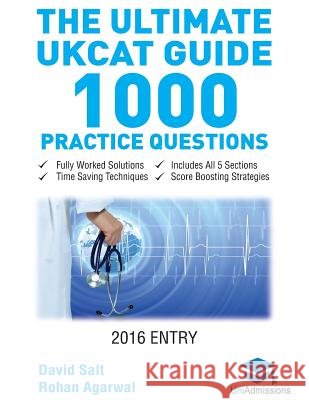 The Ultimate UKCAT Guide - 1000 Practice Questions Rohan Agarwal 9780993231117 UniAdmissions - książka