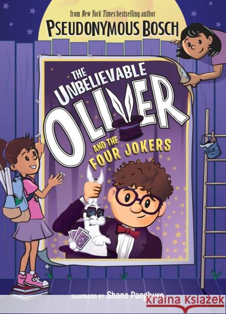 The Unbelievable Oliver and the Four Jokers Pseudonymous Bosch Shane Pangburn 9780525552338 Puffin Books - książka