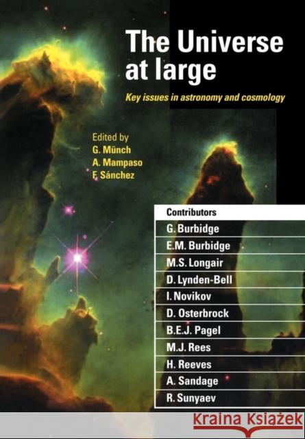 The Universe at Large Münch, Guido 9780521589444 Cambridge University Press - książka