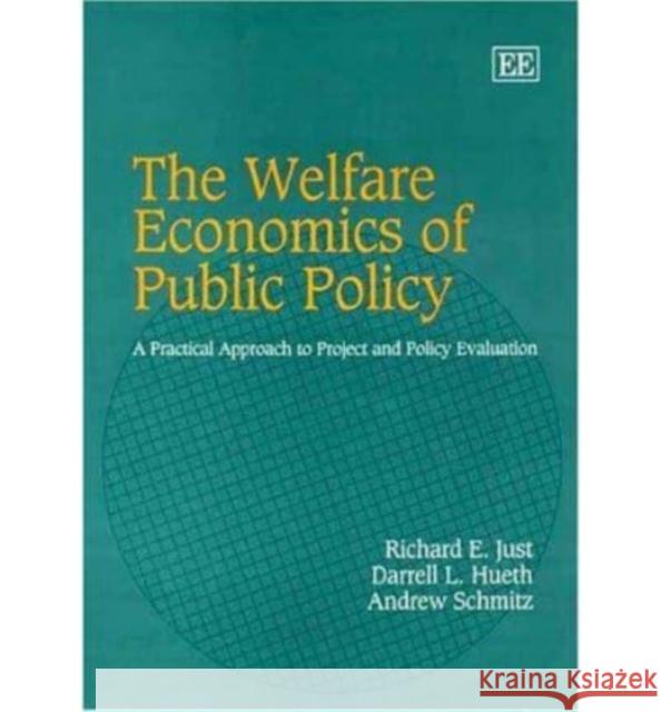 The Welfare Economics of Public Policy: A Practical Approach to Project and Policy Evaluation Richard E, Just, Darrell L. Hueth, Andrew Schmitz 9781843766889 Edward Elgar Publishing Ltd - książka