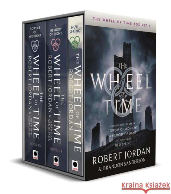 The Wheel of Time Box Set 5: Books 13, 14 & prequel (Towers of Midnight, A Memory of Light, New Spring) Robert Jordan 9780356518886 Little, Brown Book Group - książka