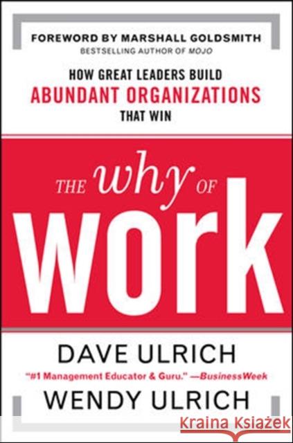 The Why of Work: How Great Leaders Build Abundant Organizations That Win David Ulrich 9780071739351  - książka