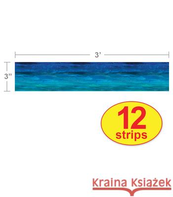 The World of Eric Carle Shades of Blue Straight Bulletin Board Borders Carson Dellosa Education 9781936022335 Carson-Dellosa Publishing - książka