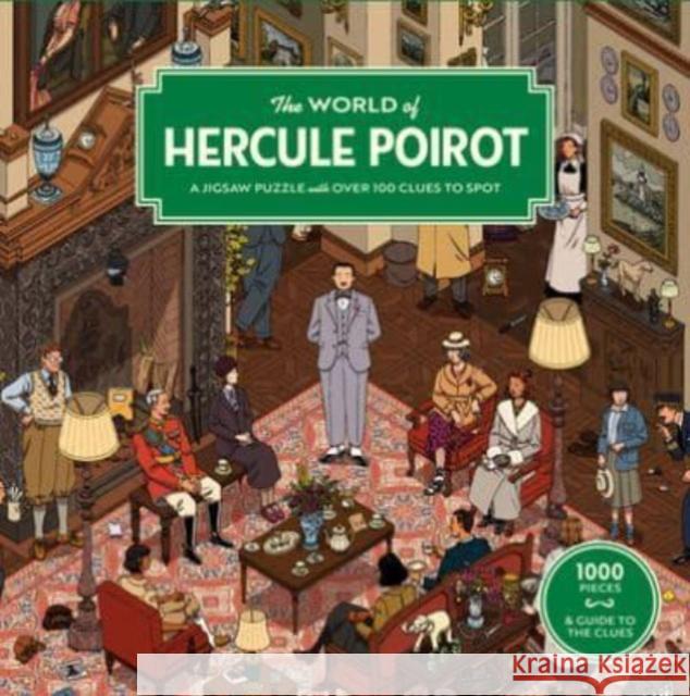 The World of Hercule Poirot: A 1000-Piece Jigsaw Puzzle  9781399608671  - książka