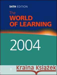 The World of Learning 2004 Europa Publications 9781857431827 Europa Publications (PA) - książka