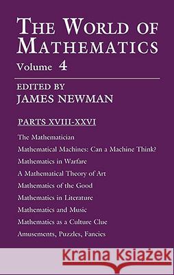 The World of Mathematics, Vol. 4: Volume 4 Newman, James R. 9780486411521 Dover Publications - książka