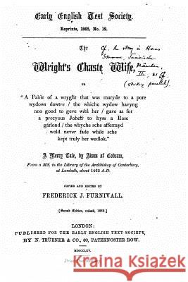 The Wright's Chaste Wife William Alexander Clouston Adam 9781530097791 Createspace Independent Publishing Platform - książka