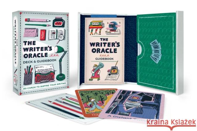 The Writer\'s Oracle Deck & Guidebook: 50 Cards to Inspire Your Writing Alex Rowland 9780762484393 Running Press,U.S. - książka