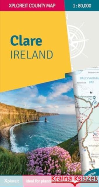 The Xploreit Map of County Clare Ireland Mike Meagher 9781738413607 Fountain Software and Publications Ltd - książka