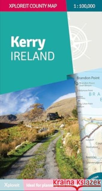 The Xploreit Map of County Kerry Ireland Mike Meagher 9781738413638 Fountain Software and Publications Ltd - książka