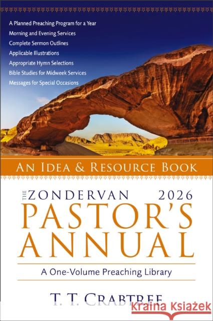 The Zondervan 2026 Pastor's Annual: An Idea and Resource Book T. T. Crabtree 9780310156093 Zondervan - książka