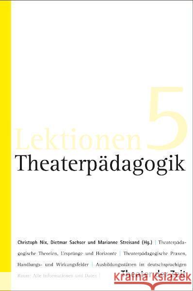 Theaterpädagogik  9783942449397 Theater der Zeit - książka