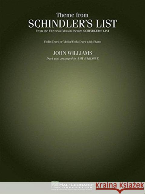 Theme from Schindler's List  9781423469933 Hal Leonard Corporation - książka