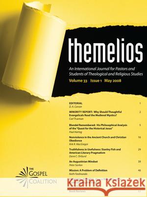 Themelios, Volume 33, Issue 1 D. A. Carson 9781625649614 Wipf & Stock Publishers - książka