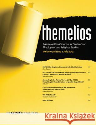 Themelios, Volume 38, Issue 2 D. A. Carson 9781625649591 Wipf & Stock Publishers - książka