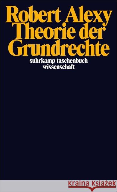 Theorie der Grundrechte Alexy, Robert   9783518281826 Suhrkamp - książka
