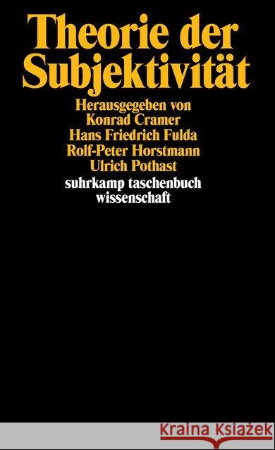 Theorie der Subjektivität  9783518284629 Suhrkamp - książka
