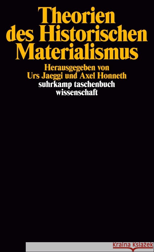 Theorien des Historischen Materialismus  9783518277829 Suhrkamp Verlag - książka