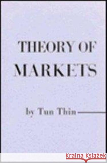 Theory of Markets Thin Tun Thin Tu 9780674880801 Harvard University Press - książka