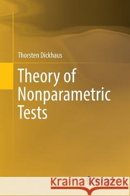 Theory of Nonparametric Tests Thorsten Dickhaus 9783030094621 Springer - książka