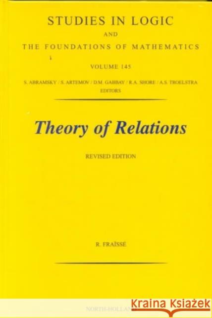 Theory of Relations: Volume 145 Fraisse, R. 9780444505422 North Holland - książka