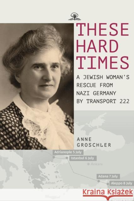 These Hard Times: A Jewish Woman\'s Rescue from Nazi Germany by Transport 222 Anne Groschler Hartmut Peters Alexandra Berlina 9781644699089 Cherry Orchard Books - książka