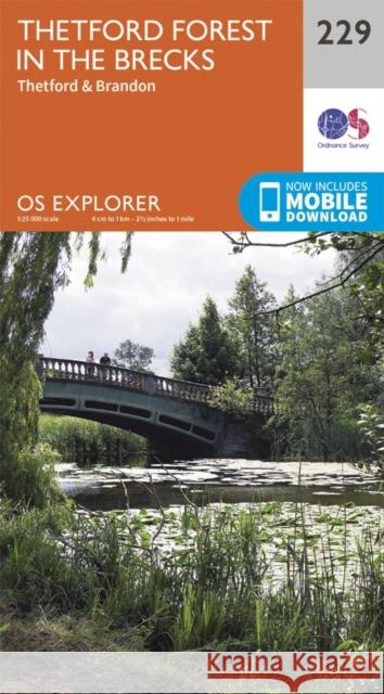Thetford Forest in the Brecks Ordnance Survey 9780319244227 Ordnance Survey - książka